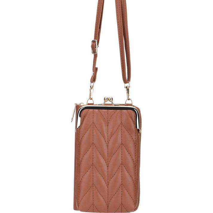 EKO, Handtasche, Tasche Eclezia Geldbörse, Braun, Braun