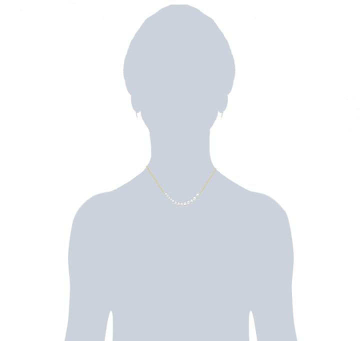 Image du produit Valero Pearls Femme argent sterling perles de culture d'eau douce or jaune 40,0 cm chaîne de base + 7,0 cm (Argent Sterling, 40 - 47 cm)