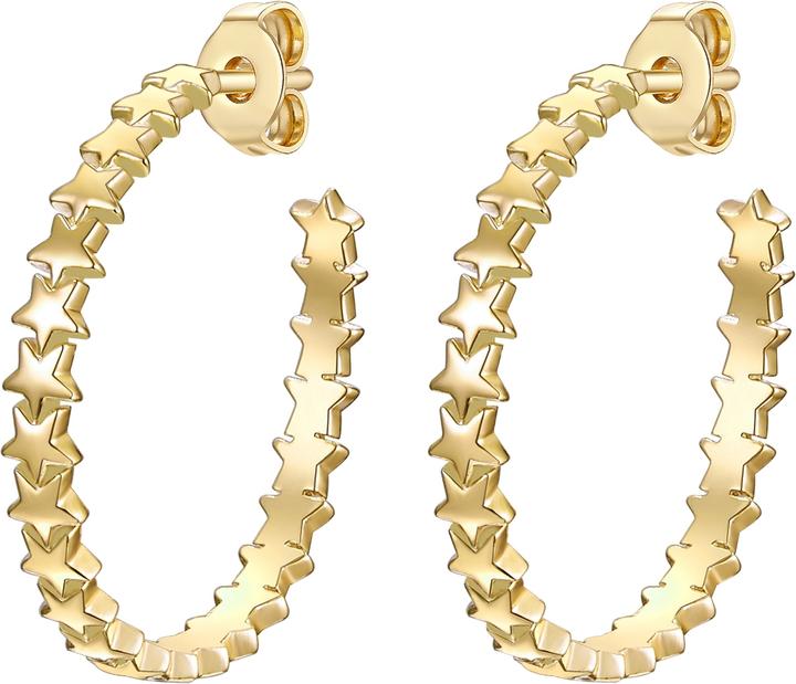 Image du produit Glanzstücke München Femme étoiles argent jaune or - 24569 (Argent Sterling)