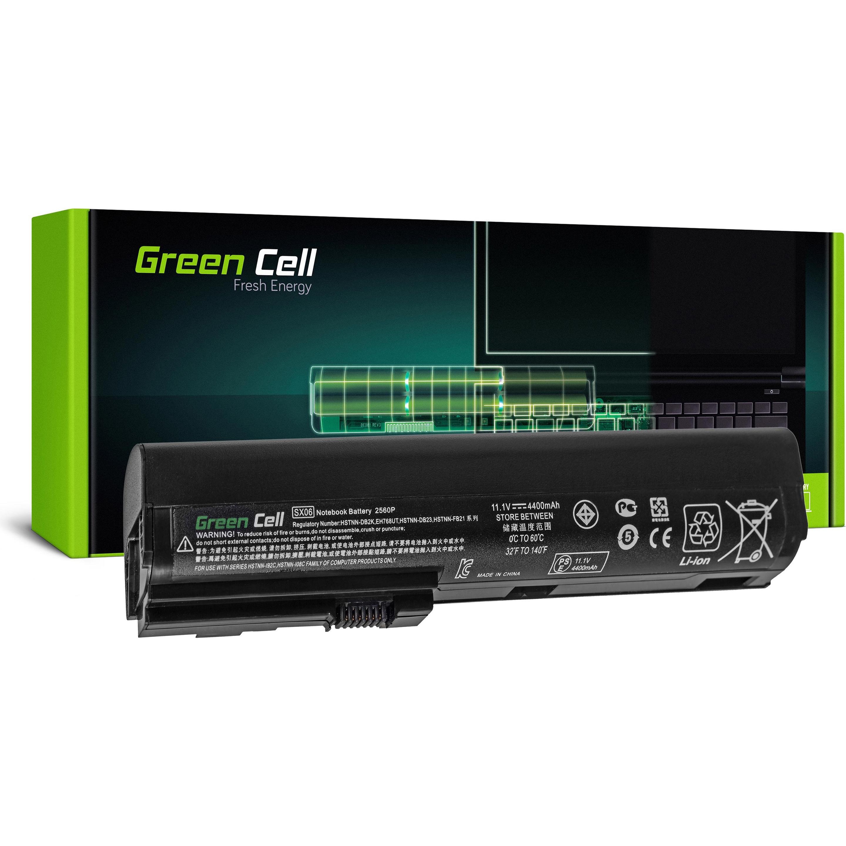GreenCell Cell HP61 Notebook-Ersatzteil Akku (6 Zellen, 4400 mAh), Notebook Akku, Schwarz
