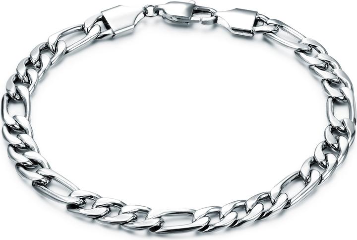 Produktbild True Rebels Herren Edelstahl silber - 26785 (21 cm, Edelstahl)