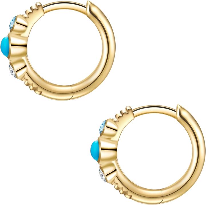 Immagine prodotto Glanzstücke München Donna Argento Turchese (ricostruito) Oro giallo - 26791 (Argento)