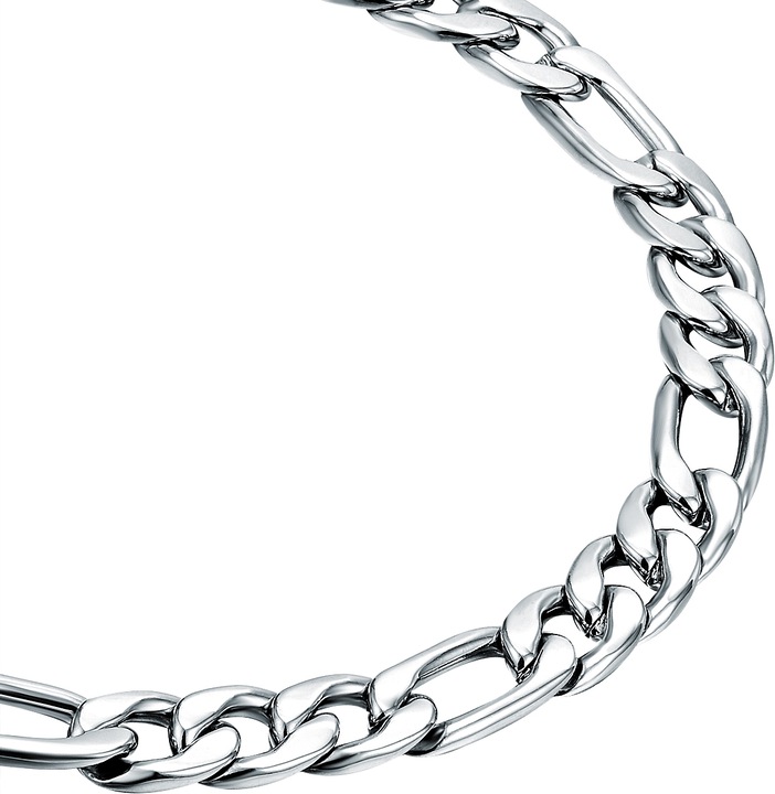 Produktbild True Rebels Herren Edelstahl silber - 26785 (21 cm, Edelstahl)