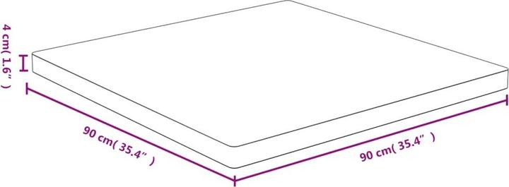 Immagine prodotto VidaXL Douglas (90 x 90 x 4 cm)