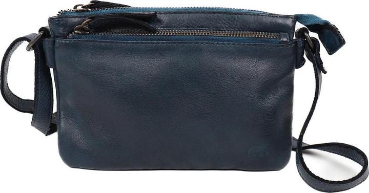 Produktbild Bear Rock Bärende Design Maithe Leder Umhängetasche - dunkelblau