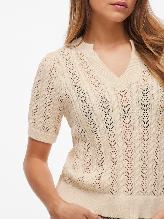 Produktbild Vila Kurzarm Stricktop (XS)