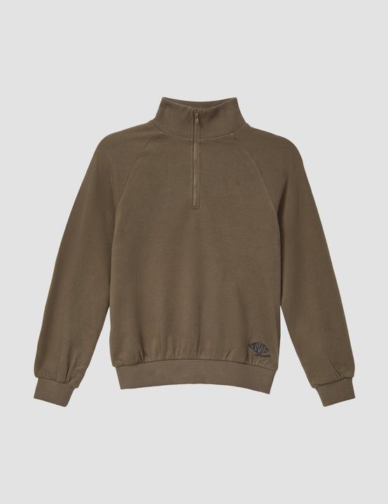 Produktbild s.Oliver Sweatshirt Sweatshirt mit Troyer-Kragen (146, 152)