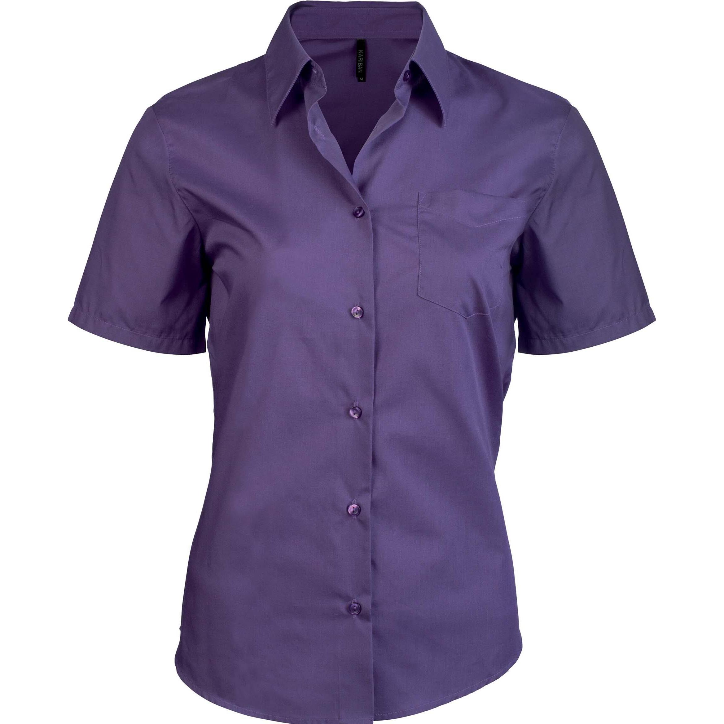 Kariban, Damen, Hemd, Judith, Violett, (3XL)
