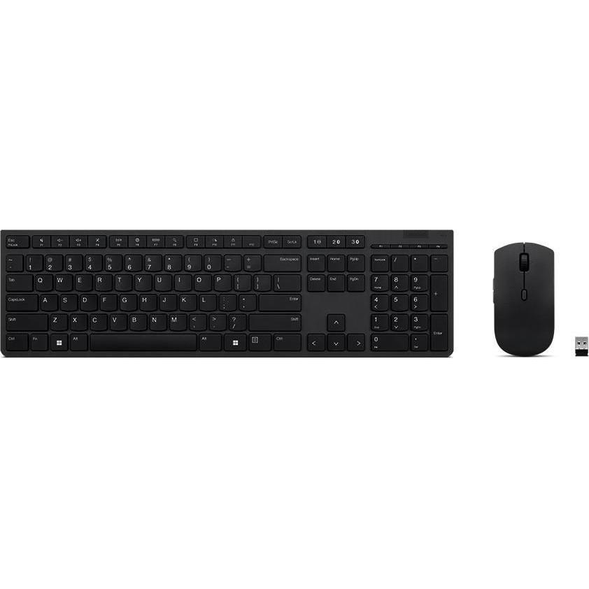 Lenovo Professional Wireless (US, Kabellos), Tastatur, Grau