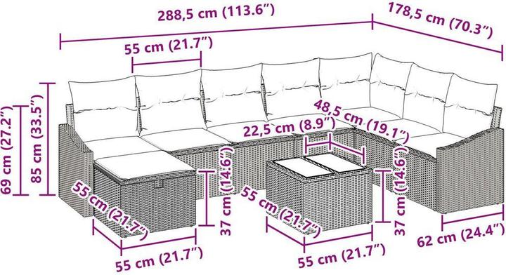 Actual product image vidaXL Fabienne