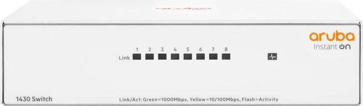 Image du produit HPE Aruba Instant On 1430 8G, Unmanaged, L2, Gigabit Ethernet (10/100/1000) (8 Ports)
