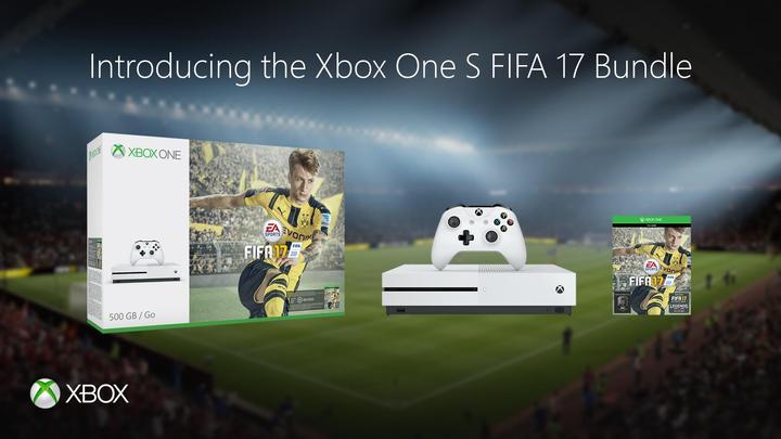 Produktbild Microsoft Xbox One S 500GB, Fifa 17 Bundle