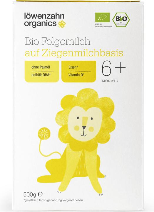 Produktbild Löwenzahn Organics Bio Folgemilch auf Ziegenmilchbasis (500 g, ab 6 Monaten)