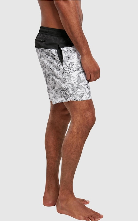 Actual product image Urban Classics Low Block Pattern Swim Shorts (S)