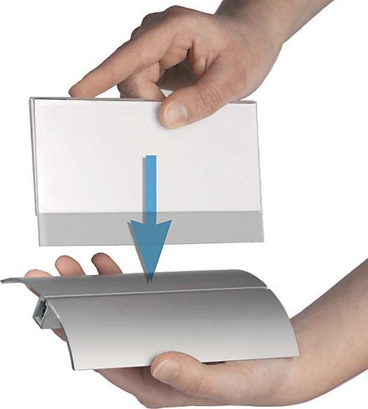 Actual product image Durable Table name plate, acrylic with aluminium base