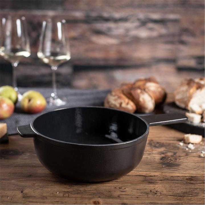 Image du produit Kuhn Rikon Caquelon induction fonte noir matt avec poignée d'assistance Ø 24 cm (3.20 l)