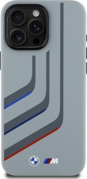 Produktbild BMW BMHMP16X23SLIG iPhone 16 Pro Max 6.9" szary/grey hardcase Silicone Turning Lines MagSafe (Apple iPhone 16 Pro Max)