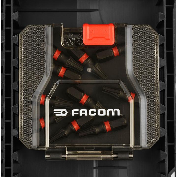 Produktbild Facom Sechskant, Phillips, Pozidriv, Torx Bitsatz schlagfest, 50teilig, Länge 25 mm, 63 mm