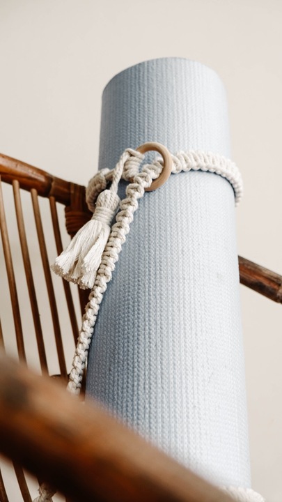 Actual product image Sasak Market Strap for yoga mat macrame