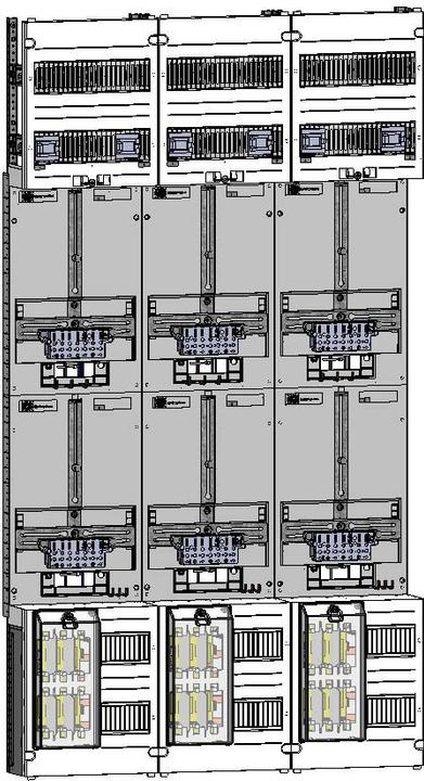 Produktbild ABN Zählerplatz 3Pkt 6Z NH00 mit sHS/ZSK Z39960