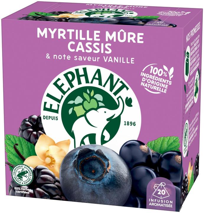 Produktbild Elephant Infusion Myrtille Múre Cassis (40 g)