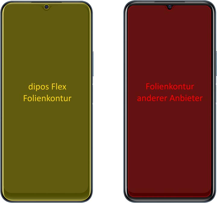 Produktbild Dipos Displayschutzfolie Full-Cover 3D (3 Stück, Vivo Y21T)
