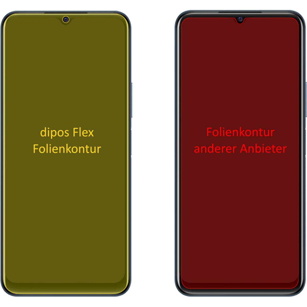 Thumbnail - Dipos Displayschutzfolie Full-Cover 3D (2 Stück, Vivo Y21T), Smartphone Schutzfolie, Transparent