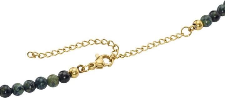 Immagine prodotto Bijouteria Collana di pietre (Acciaio inossidabile, Rivestimento in PVD (colore oro), Giada, 45 cm)