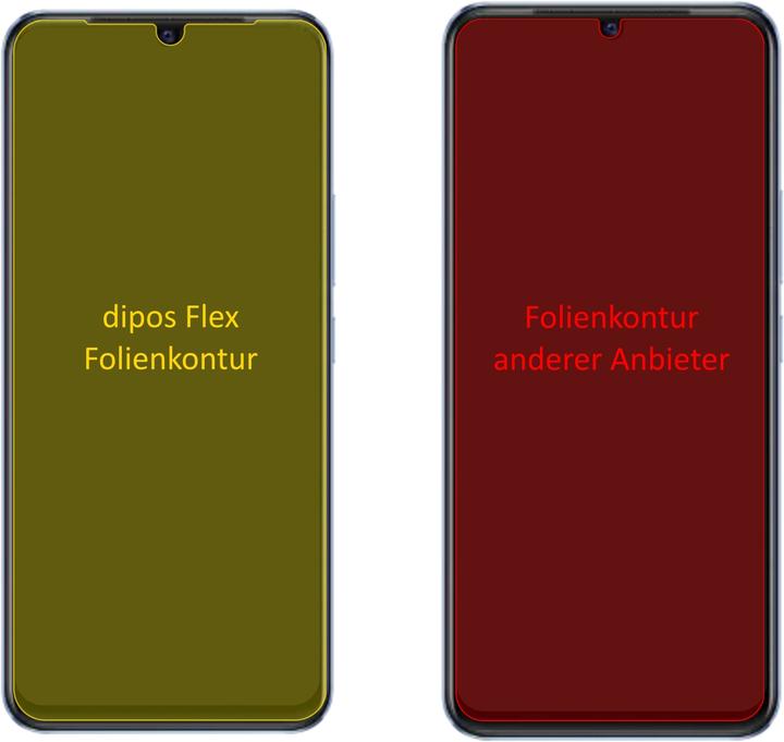 Produktbild Dipos Displayschutzfolie Full-Cover 3D (2 Stück, Vivo V23e 5G)