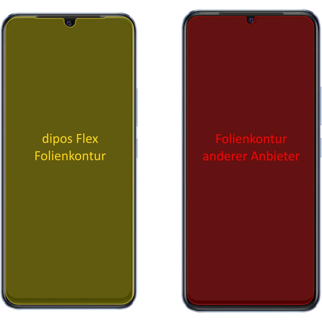 Thumbnail - Dipos Displayschutzfolie Full-Cover 3D (3 Stück, Vivo V23e 5G), Smartphone Schutzfolie, Transparent