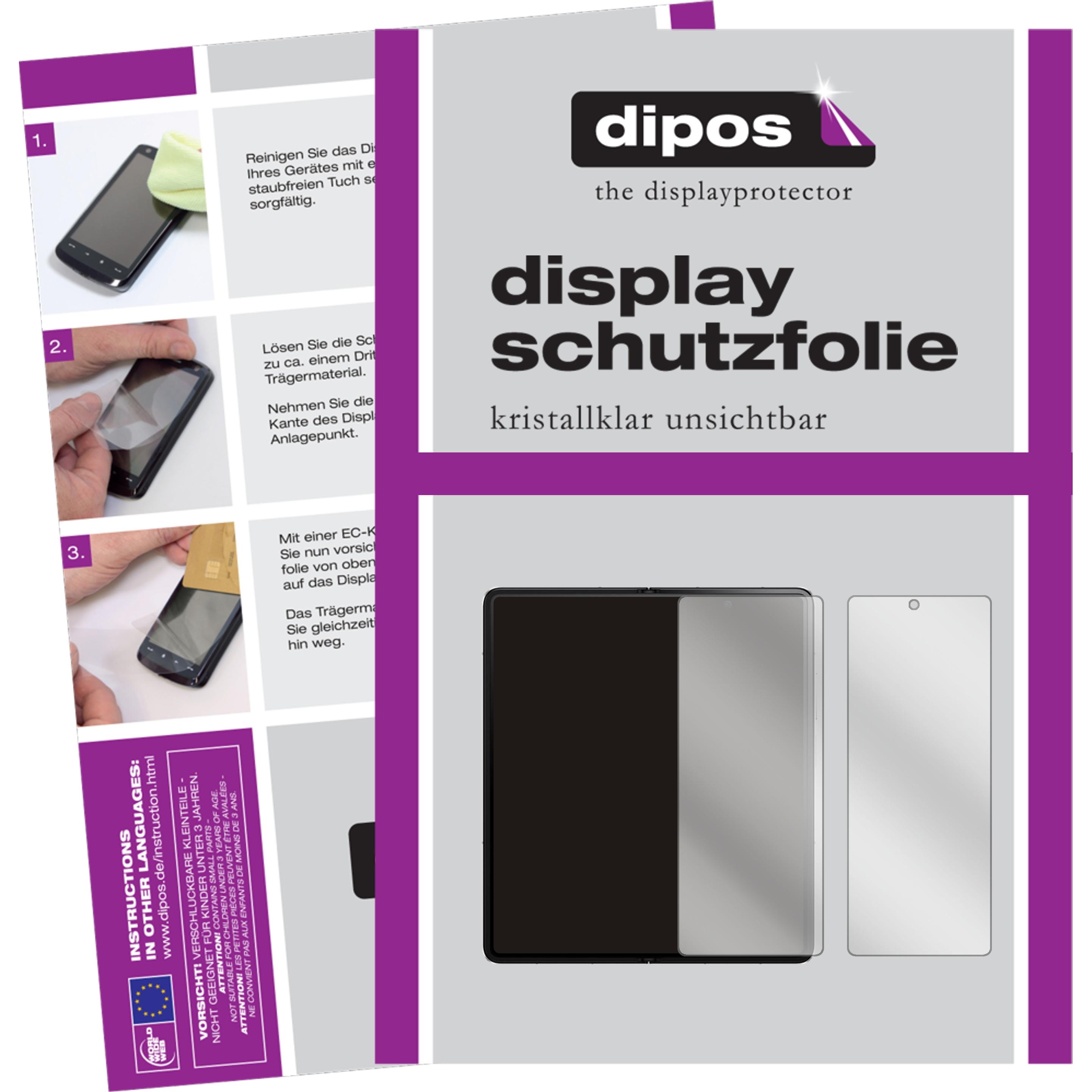 Dipos Displayschutzfolie Crystalclear (1 Stück, Honor Magic V), Smartphone Schutzfolie, Transparent