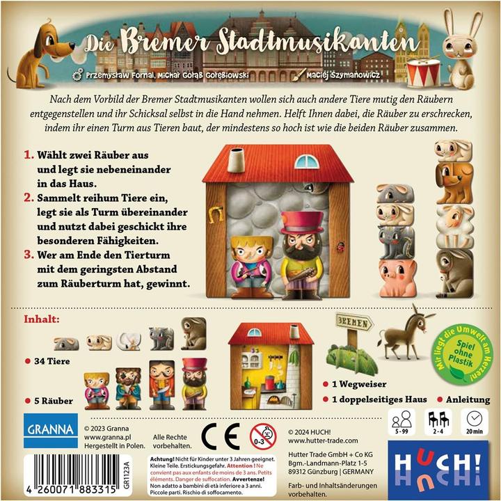 Actual product image The Town Musicians of Bremen (d) (German)