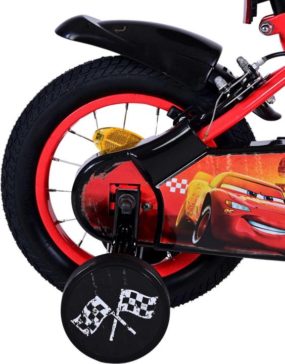 Actual product image Cars Disney 12-inch children's bike with two hand brakes - safety, comfort and fun all in one! (12")