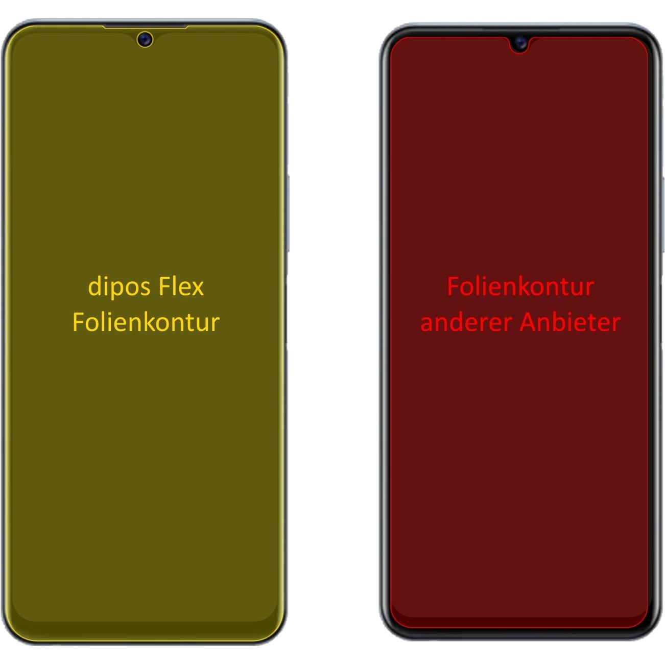 Thumbnail - Dipos Displayschutzfolie Full-Cover 3D (2 Stück, Vivo Y32), Smartphone Schutzfolie, Transparent