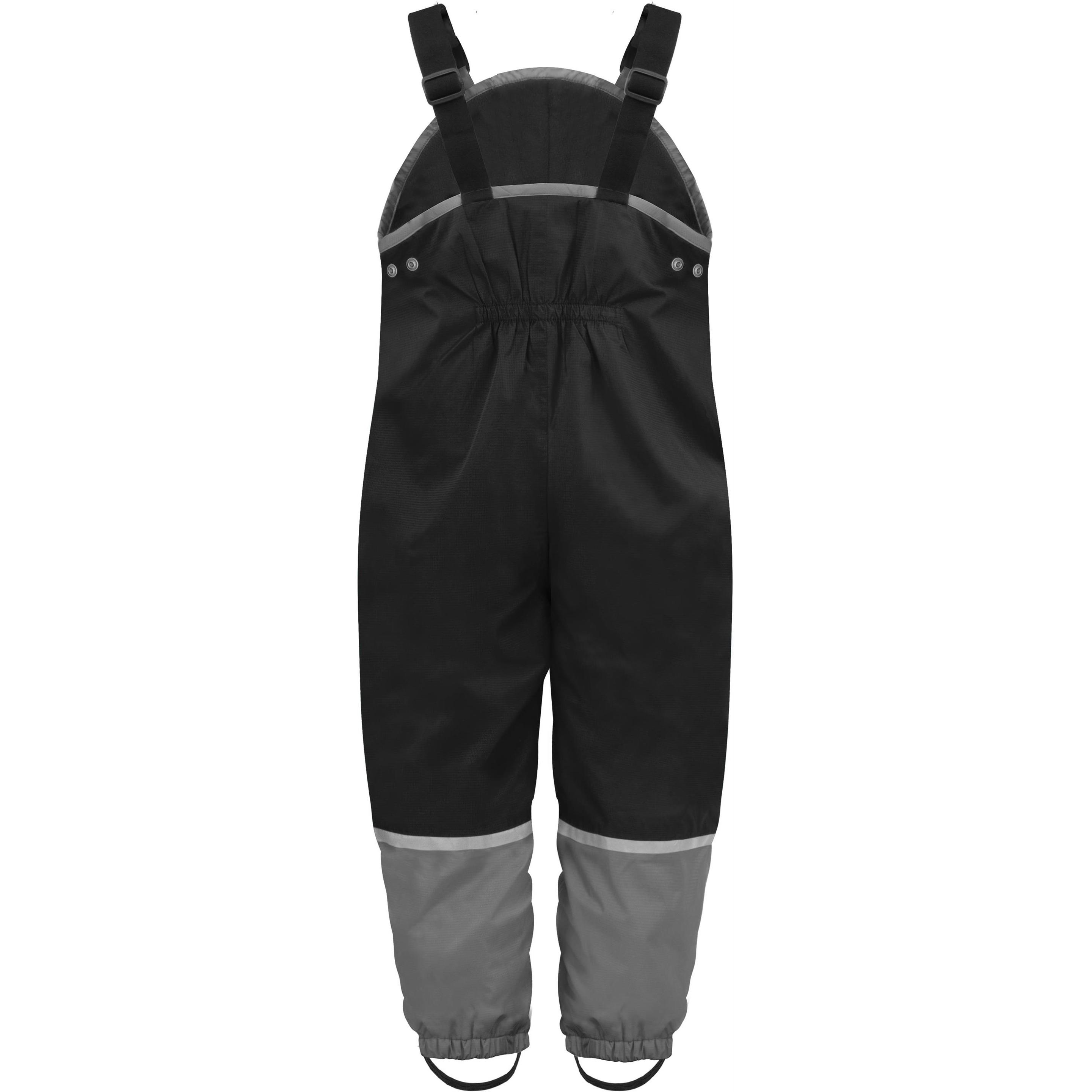 Thumbnail - Normani, Herren, Outdoorhose, Kinder Regenhose mit Hosenträgern „Twisp“ - 9659 (134), Schwarz, 134