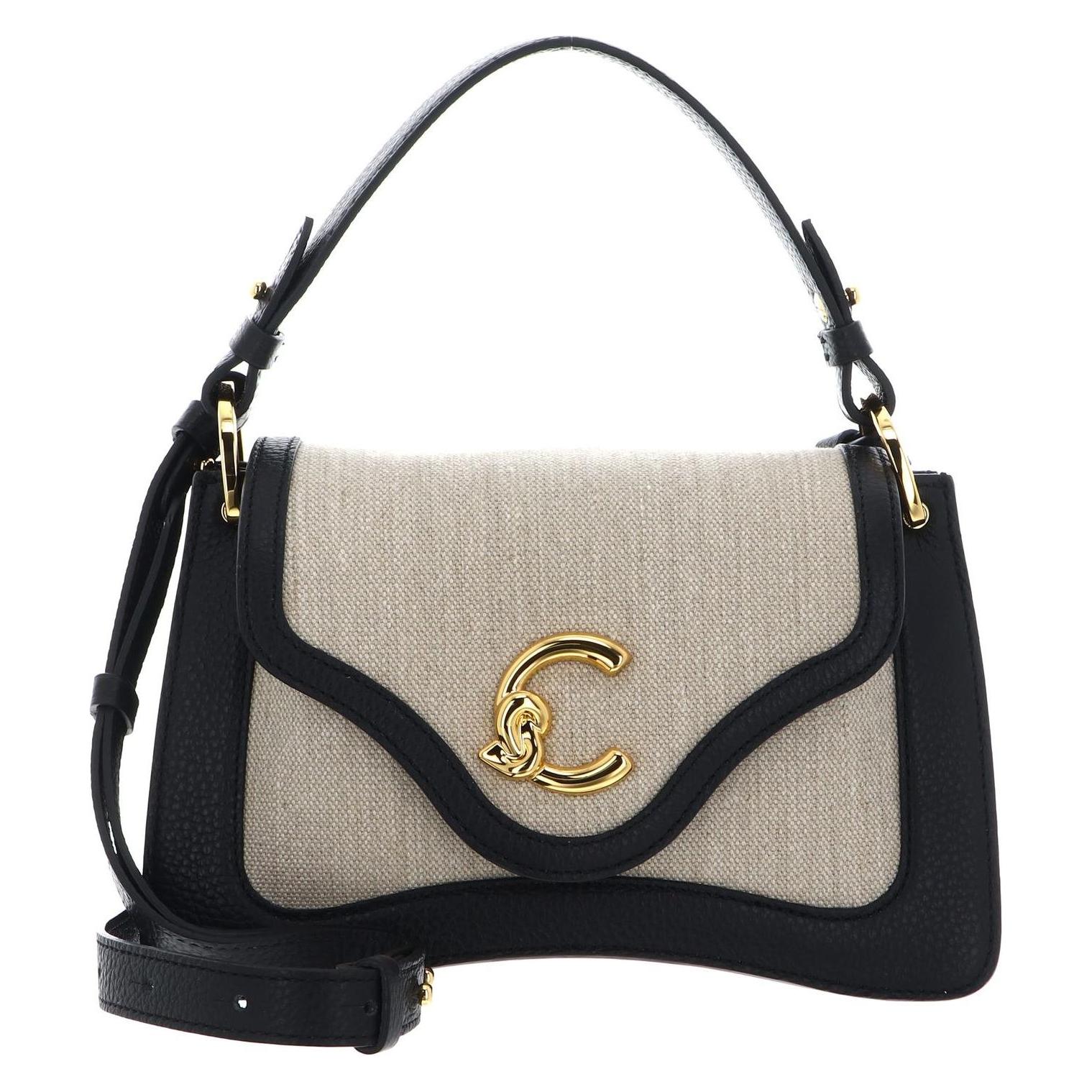 Coccinelle, Damen, Handtasche, C-Me Canvas Handbag, Schwarz