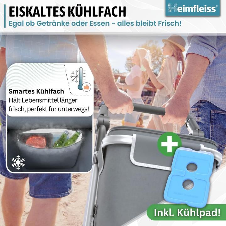 Produktbild Heimfleiss Einkaufstrolley mit Kühlfach