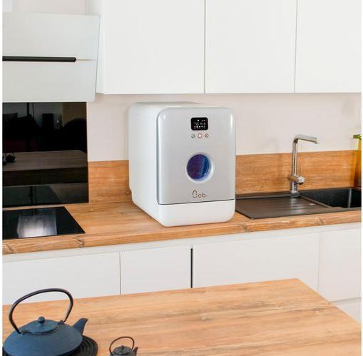 Actual product image Daan Tech Bob white/silver dishwasher