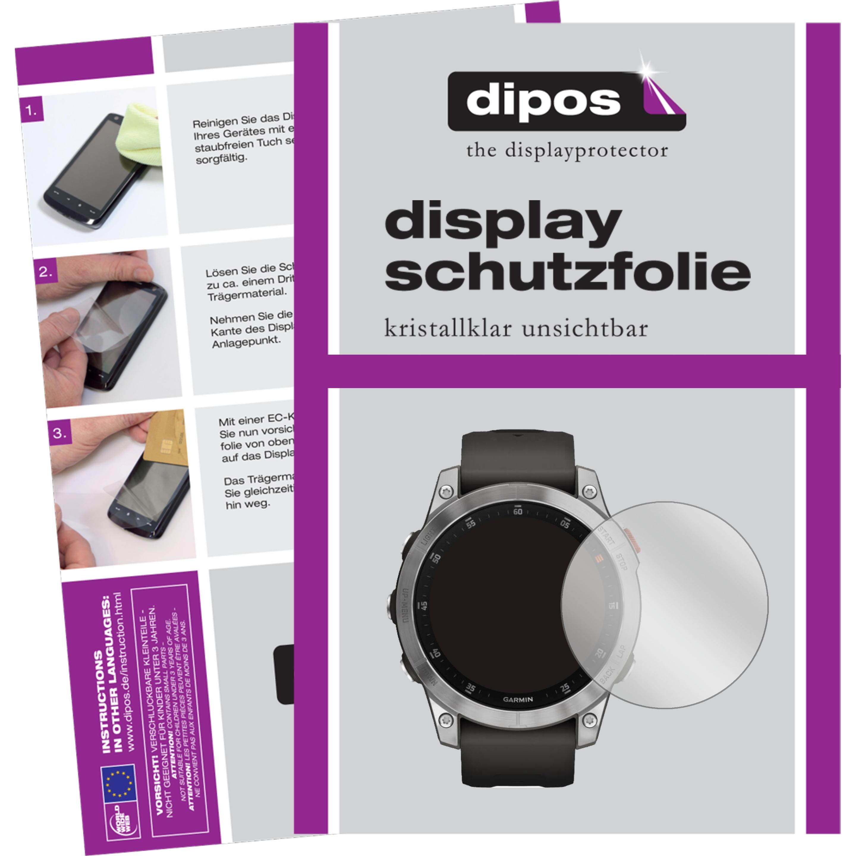 Dipos Displayschutzfolie Crystalclear, Smartwatch Schutzfolie, Transparent