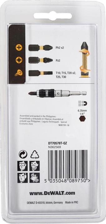 Actual product image DeWalt BitSet (T30, T25, T10)