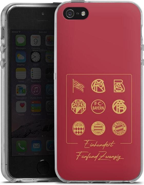 Produktbild DeinDesign Silikon Hülle für Apple iPhone SE (2016-2019) Handyhülle Case Smartphone Schutzhülle FCB 125 Jahre (Apple iPhone SE)