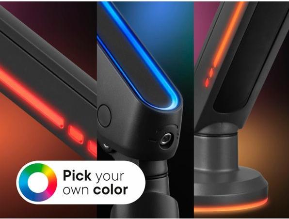 Produktbild One for All Monitor Halterung Experience RGB Single schwarz (Tisch, 45", 14 kg)