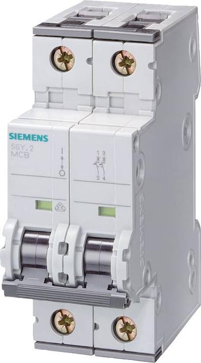 Actual product image Siemens Circuit breaker UC A 0.5A 2p 400V 5SY4205-5