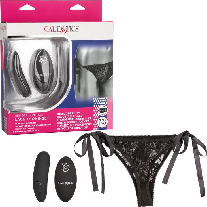 Produktbild CalExotics Remote Control Lace Thong Set