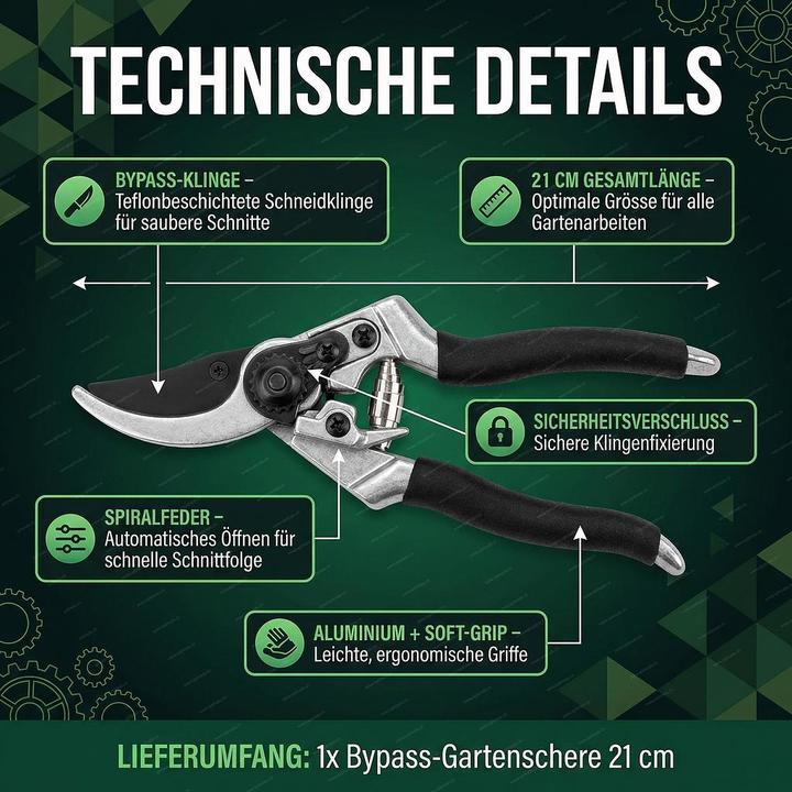Actual product image Champ Gartenschere 21 cm