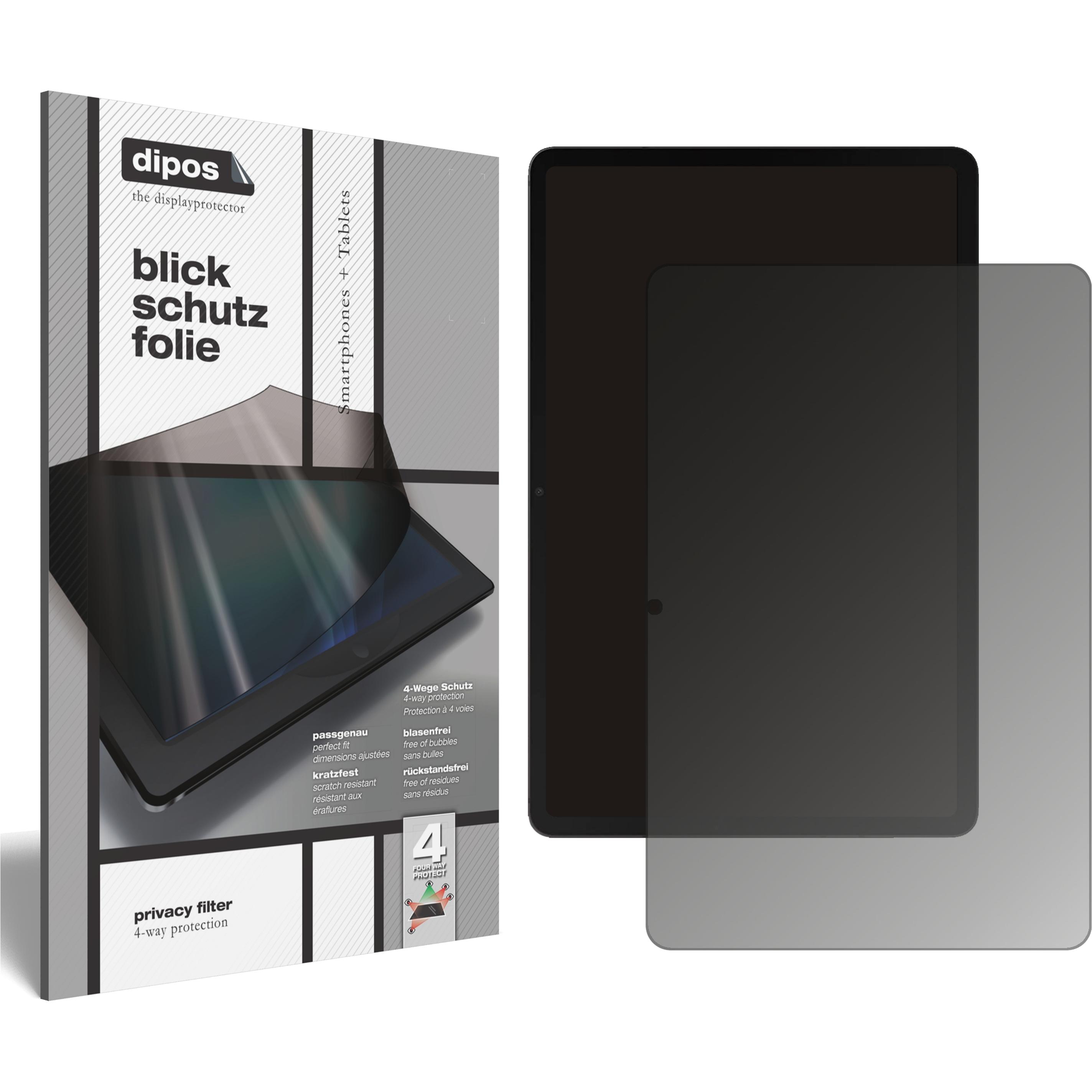 Dipos Blickschutzfolie 4-Way Privacy (1 Stück, Galaxy Tab S8), Tablet Schutzfolie