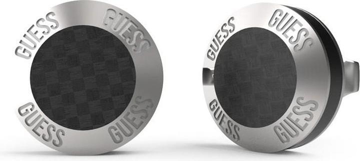 Guess Orecchini da 12MM in fibra di carbonio e smalto (Acciaio inossidabile, Siderurgica)