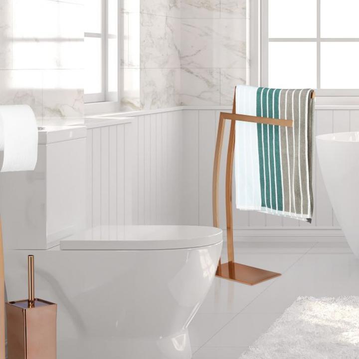 Actual product image Relaxdays Towel Holder, No Drilling