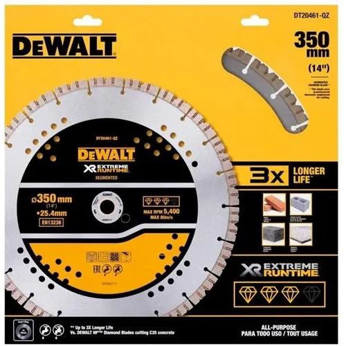 DeWalt, Lama, Zubehör DT20461-QZ Elite Diamantblad gesegmenteerd 355mm extreme runtime universeel