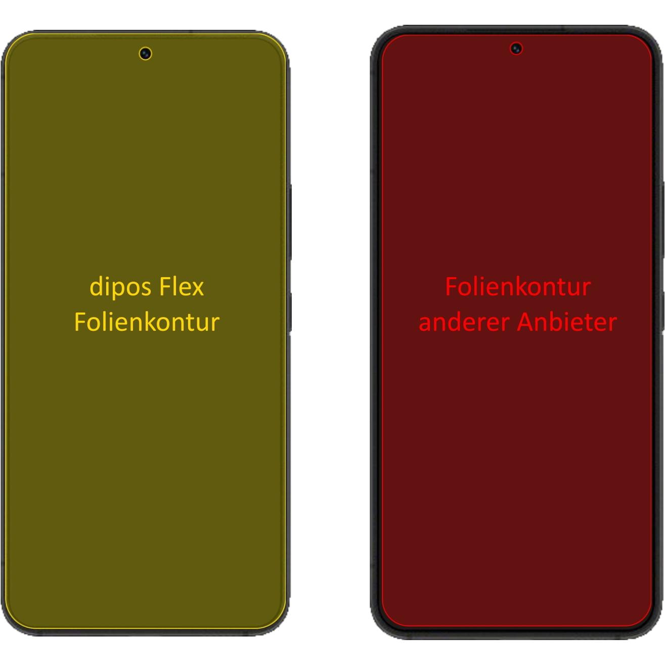 Thumbnail - Dipos Displayschutzfolie Full-Cover 3D (2 Stück, Samsung Galaxy S22), Smartphone Schutzfolie, Transparent